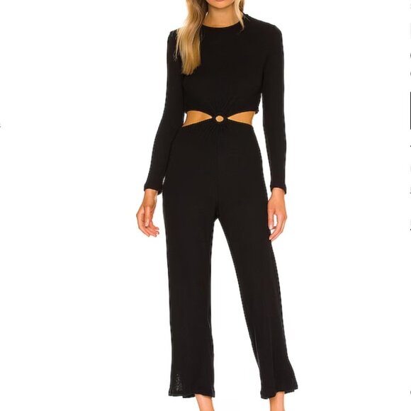 LNA Banx Cutout Jumpsuit in black size small - Picture 1 of 9